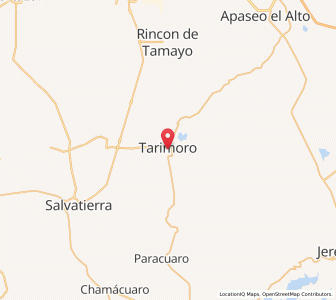 Map of Tarimoro, Guanajuato