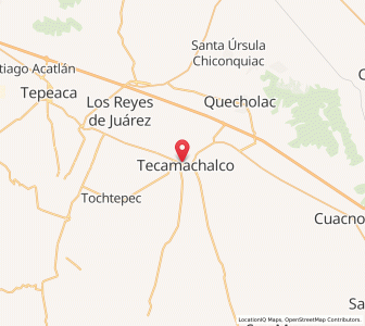 Map of Tecamachalco, Puebla