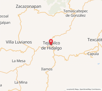 Map of Tejupilco de Hidalgo, México