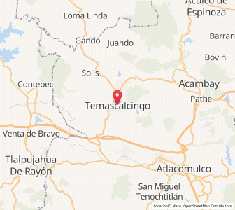 Map of Temascalcingo, México