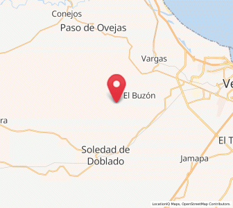 Map of Tenenexpan, Veracruz