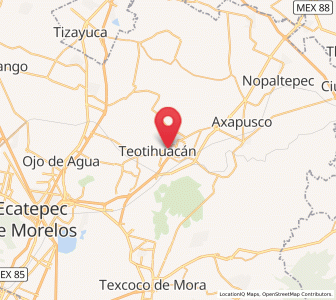Map of Teotihuacán, México