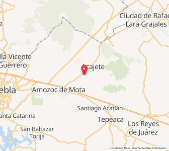 Map of Tepatlaxco de Hidalgo, Puebla