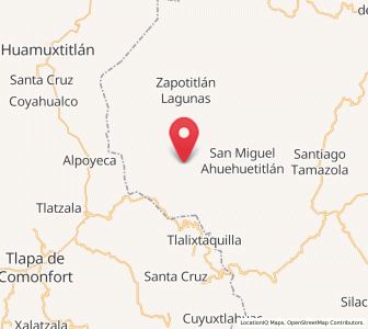 Map of Tepetlapa, Oaxaca