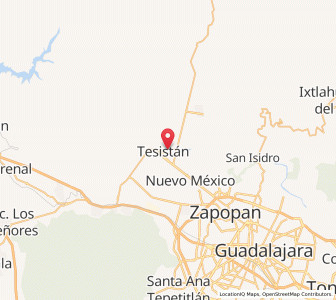 Map of Tesistán, Jalisco