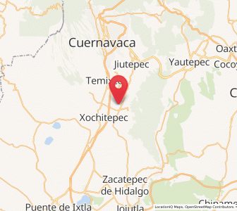 Map of Tezoyuca, Morelos