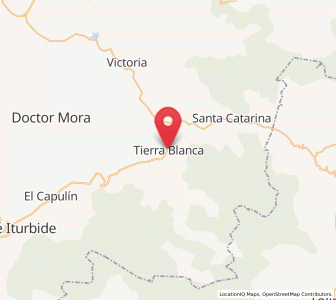Map of Tierra Blanca, Guanajuato