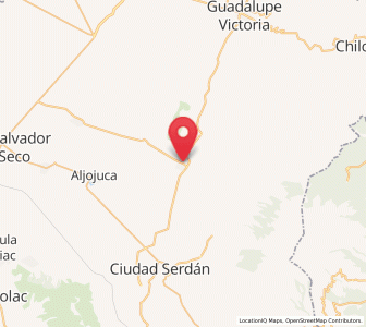 Map of Tlachichuca, Puebla