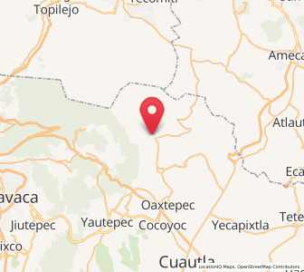 Map of Tlalnepantla, Morelos