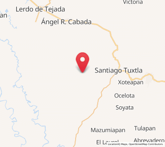 Map of Tlapacoyan, Veracruz