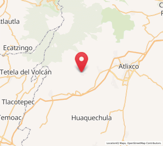 Map of Tochimilco, Puebla