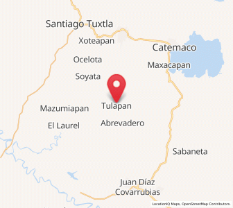 Map of Tulapam, Veracruz