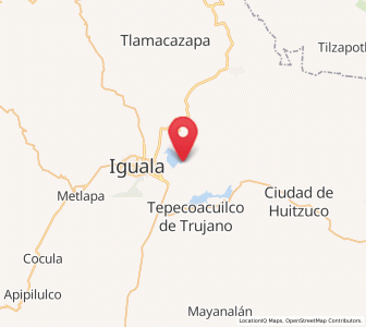 Map of Tuxpan, Guerrero