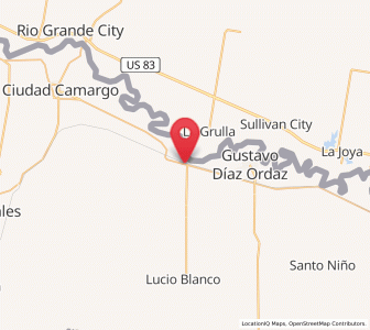 Map of Valadeces, Tamaulipas