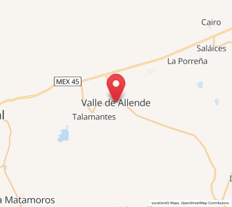 Map of Valle de Allende, Chihuahua
