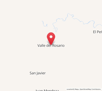Map of Valle del Rosario, Chihuahua