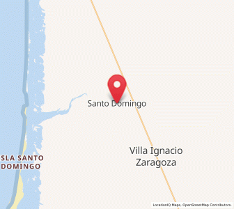 Map of Valle Santo Domingo, Baja California Sur
