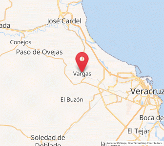 Map of Vargas, Veracruz