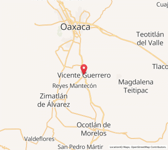 Map of Vicente Guerrero, Oaxaca