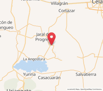 Map of Victoria de Cortazar, Guanajuato