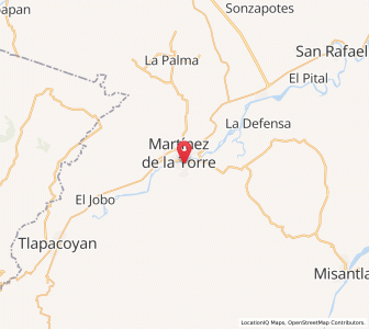 Map of Villa Independencia, Veracruz