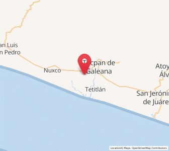 Map of Villa Rotaria, Guerrero