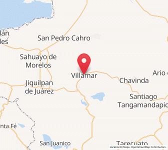 Map of Villamar, Michoacán