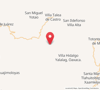 Map of Yalina, Oaxaca