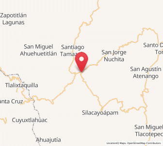 Map of Yucuyachi, Oaxaca