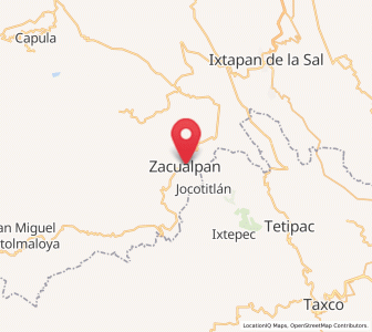 Map of Zacualpan, México