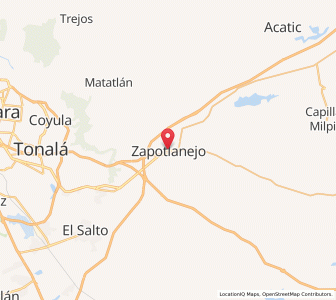 Map of Zapotlanejo, Jalisco