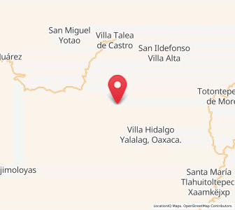 Map of Zoogocho, Oaxaca