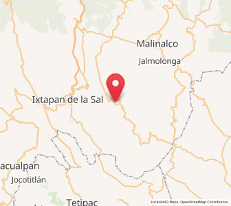 Map of Zumpahuacán, México