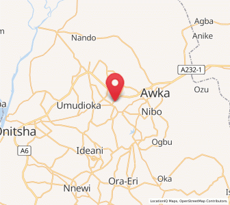 Map of Abagana, Anambra