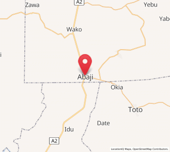Map of Abaji, FCT