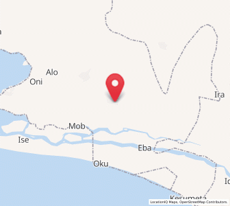 Map of Abigi, Ogun