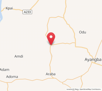 Map of Abocho, Kogi