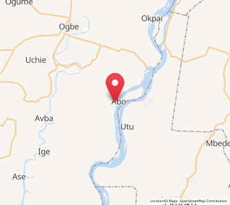 Map of Aboh, Delta