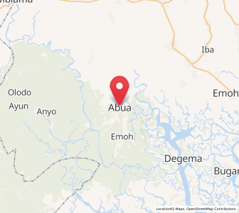 Map of Abua, Rivers