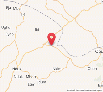 Map of Abuochiche, Cross River