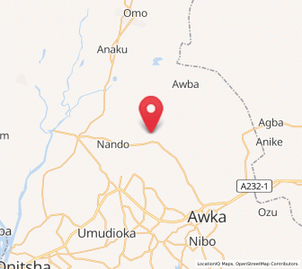Map of Achalla, Anambra