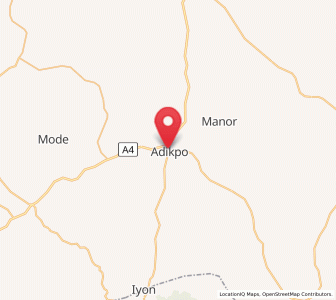 Map of Adikpo, Benue