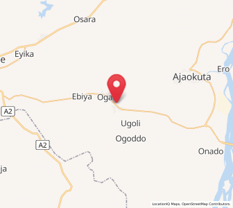 Map of Adogo, Kogi