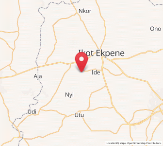 Map of Afaha Ikot Ebak, Akwa Ibom