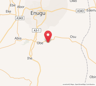 Map of Agbani, Enugu