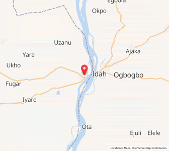 Map of Agenebode, Edo