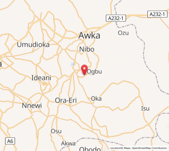 Map of Agulu, Anambra