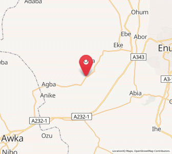 Map of Aguobu-Owa, Enugu