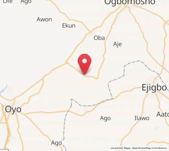 Map of Ajaawa, Oyo