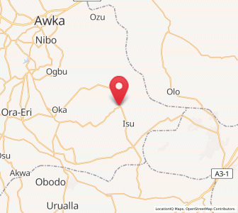 Map of Ajalli, Anambra